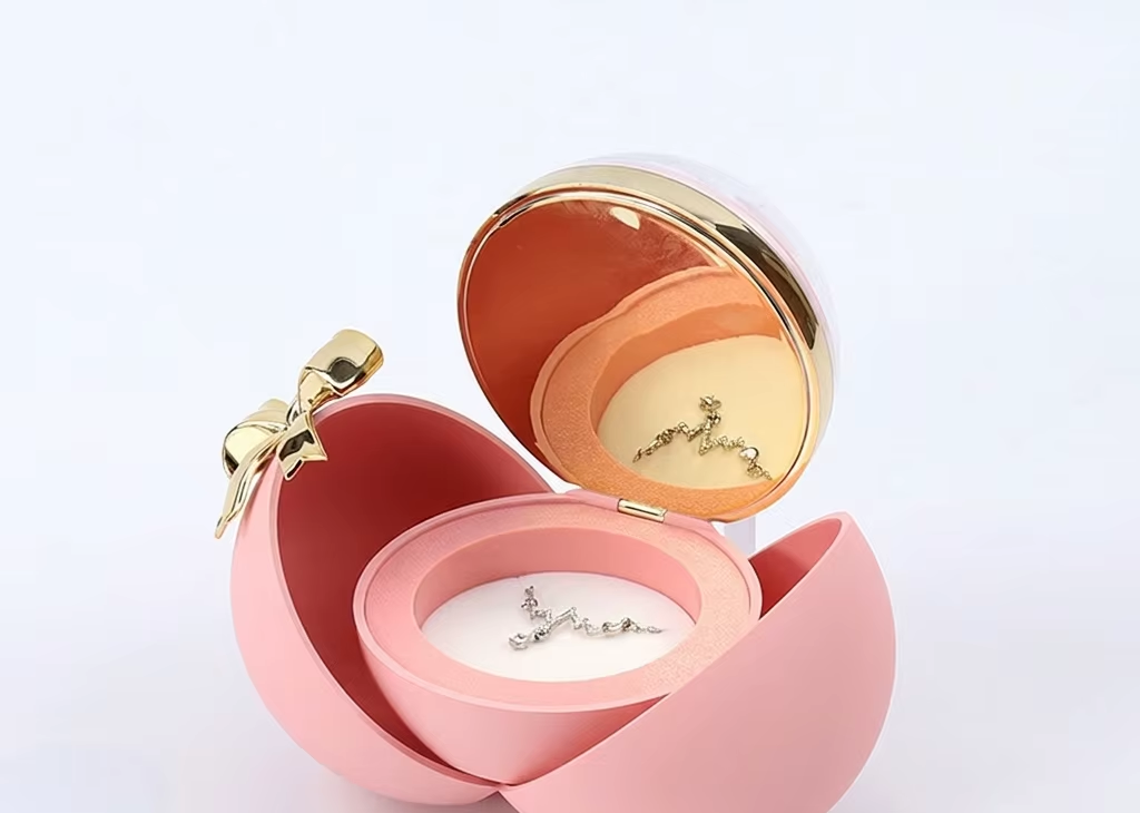 Rose Flower Ring Box with Petal Opening and Gift Box - colour option