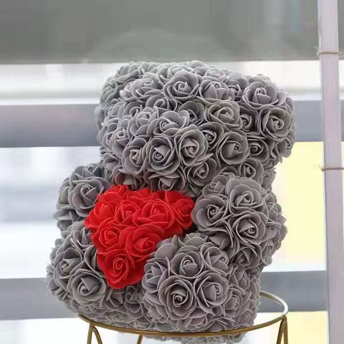 AYOYO Rose flower teddy bear keepsake